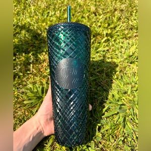 Green Jeweled Starbucks Tumbler